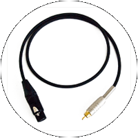 XLR Female to RCA Male Cables